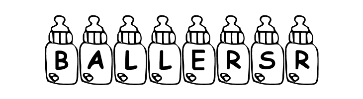 Summers Baby Bottles  Free Fonts Download