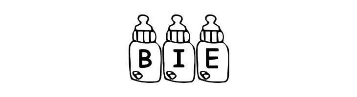 Summers Baby Bottles  Free Fonts Download