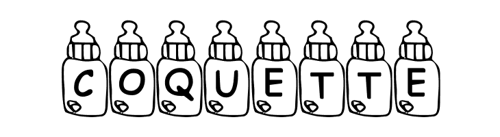 Summers Baby Bottles  Free Fonts Download