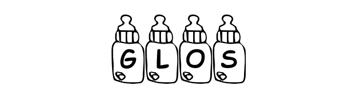 Summers Baby Bottles  Free Fonts Download