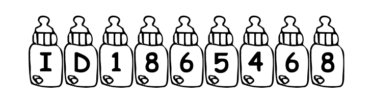 Summers Baby Bottles  Free Fonts Download