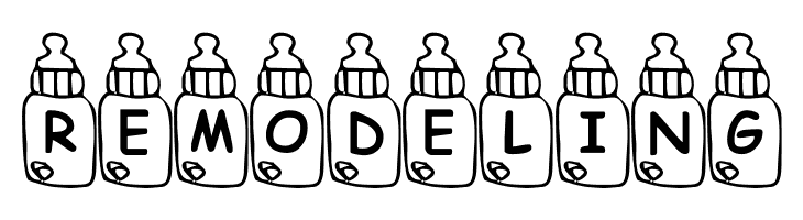 Summers Baby Bottles  Free Fonts Download