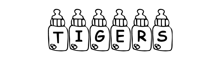 Summers Baby Bottles  Free Fonts Download