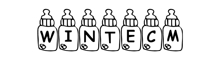 Summers Baby Bottles  Free Fonts Download