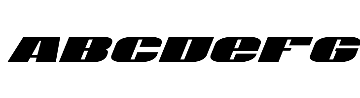 U.S.A. Extra-Condensed Italic  Free Fonts Download