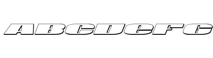 U.S.A. 3D Italic  Free Fonts Download