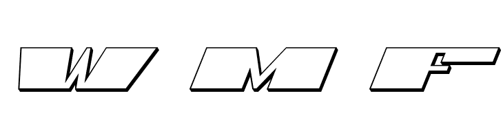 U.S.A. 3D Italic  Free Fonts Download