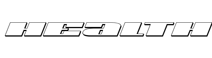 U.S.A. 3D Italic  Free Fonts Download