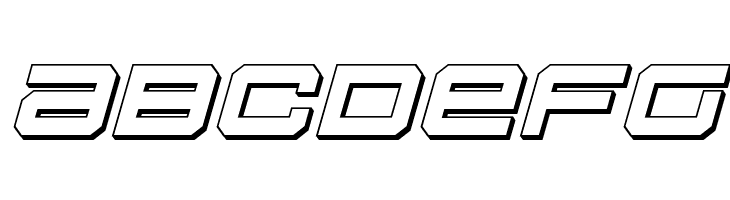 U.S.S. Dallas 3D Italic  Free Fonts Download