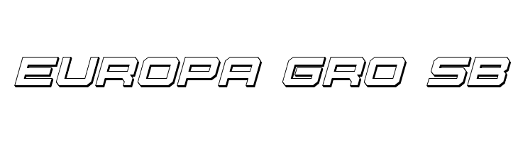 U.S.S. Dallas 3D Italic  Free Fonts Download