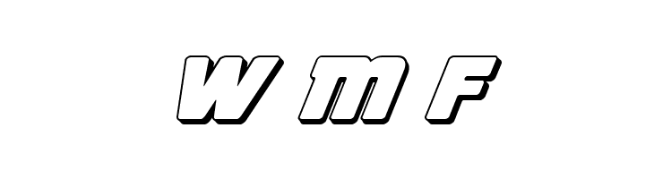 Victory Comics 3D Italic  Free Fonts Download