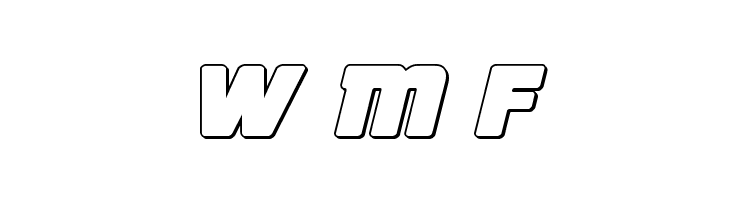 Victory Comics Outline Semi-Italic  Free Fonts Download