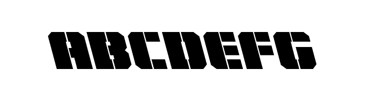 Warp Thruster Leftalic  Free Fonts Download