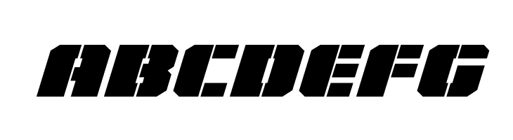 Warp Thruster Expanded Italic  Free Fonts Download