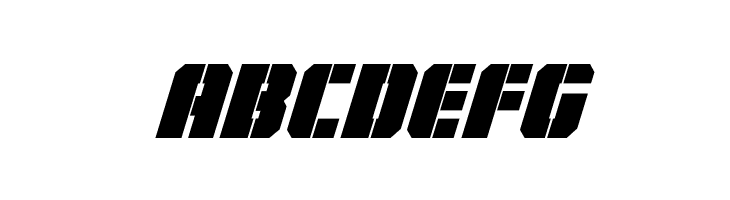 Warp Thruster Condensed Italic  Free Fonts Download