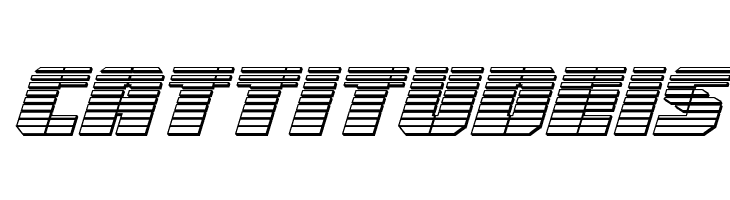 Warp Thruster Chrome Italic  Free Fonts Download