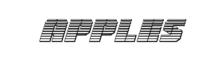 Warp Thruster Chrome Italic  Free Fonts Download