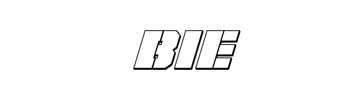Warp Thruster 3D Italic  Free Fonts Download