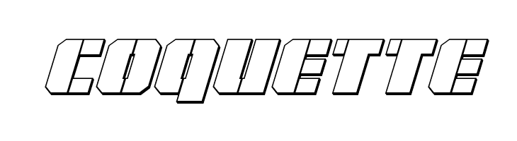 Warp Thruster 3D Italic  Free Fonts Download