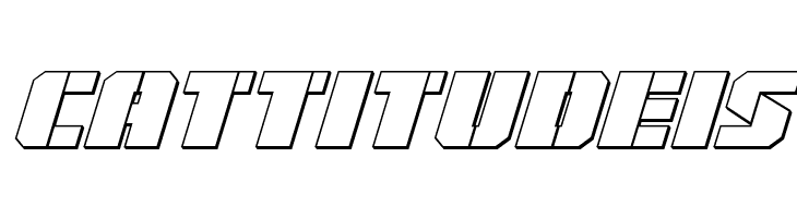 Warp Thruster 3D Italic  Free Fonts Download