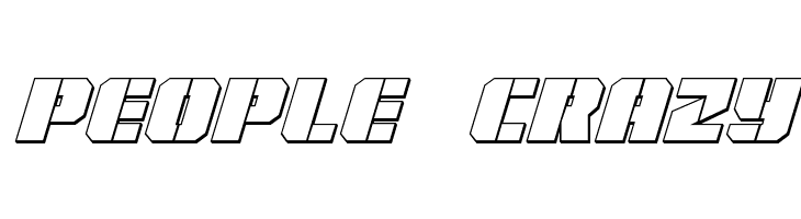 Warp Thruster 3D Italic  Free Fonts Download