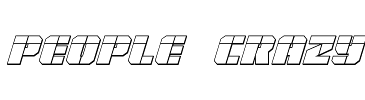 Warp Thruster 3D Laser Italic  Free Fonts Download