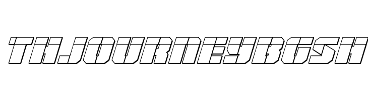 Warp Thruster 3D Laser Italic  Free Fonts Download
