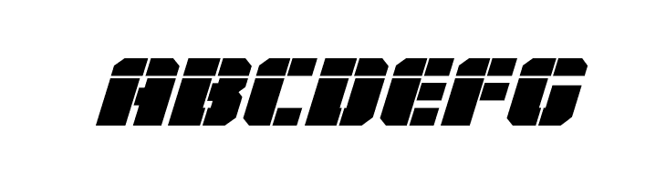 Warp Thruster Laser Italic  Free Fonts Download