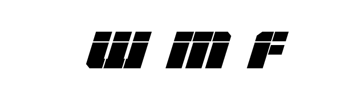 Warp Thruster Laser Italic  Free Fonts Download