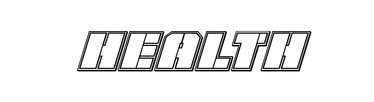 Warp Thruster Engraved Italic  Free Fonts Download