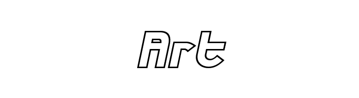 Futurex Phat Outline Italic  Free Fonts Download