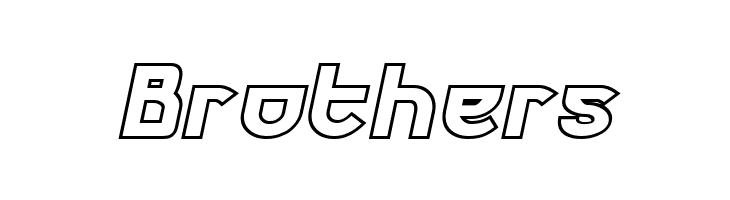 Futurex Phat Outline Italic  Free Fonts Download