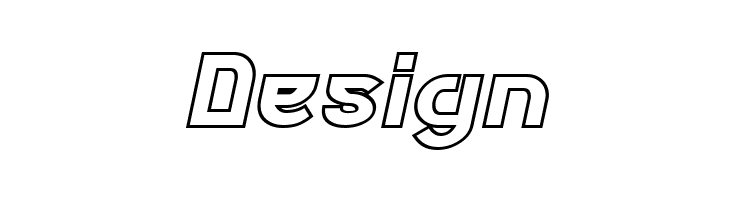 Futurex Phat Outline Italic  Free Fonts Download