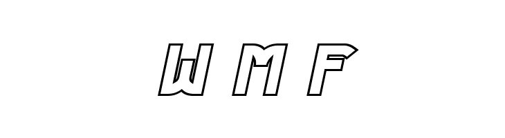 Futurex Phat Outline Italic  Free Fonts Download