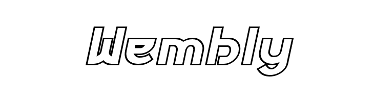 Futurex Phat Outline Italic  Free Fonts Download