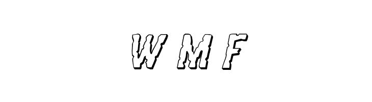 Worm Cuisine 3D Italic  Free Fonts Download