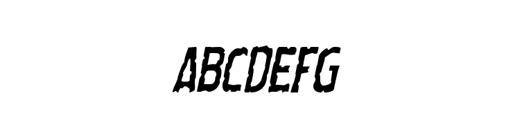 Worm Cuisine Condensed Italic  Free Fonts Download