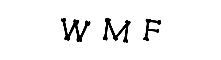 xBONES Rotated 2  Free Fonts Download