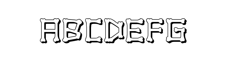 xBONES 3D  Free Fonts Download