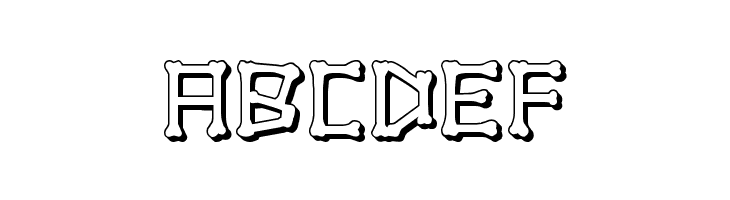 xBONES 3D  Free Fonts Download