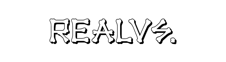 xBONES 3D  Free Fonts Download