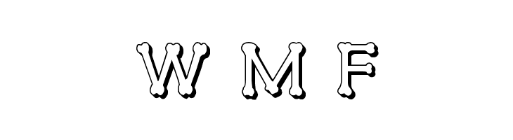 xBONES 3D  Free Fonts Download