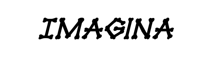 xBONES Bold Italic  Free Fonts Download