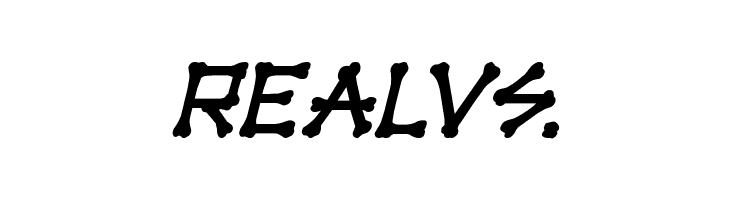 xBONES Bold Italic  Free Fonts Download