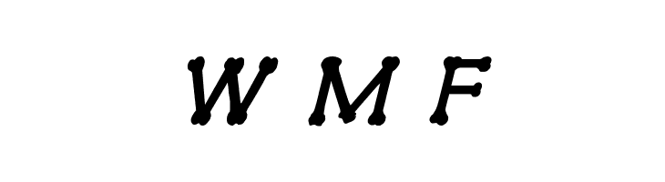 xBONES Bold Italic  Free Fonts Download