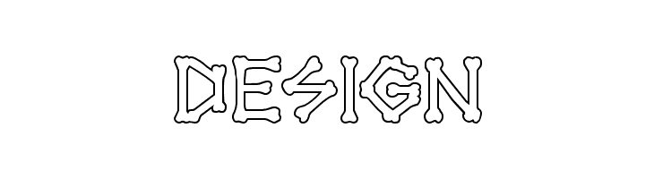xBONES Outline  Free Fonts Download