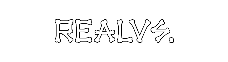 xBONES Outline  Free Fonts Download