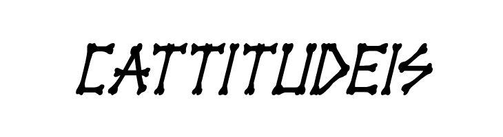 xBONES Condensed Italic  Free Fonts Download