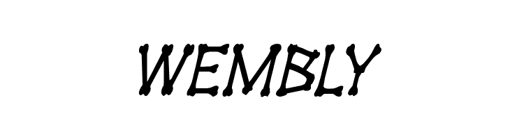 xBONES Condensed Italic  Free Fonts Download