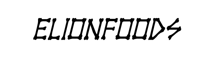 xBONES Condensed Italic  Free Fonts Download